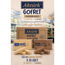 Karışık.gofret 200 Gr X 28 Adet