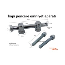 Kapı Emniyet Kilidi Çelik Krom Pimapen Kapı Emniyet Paratı Çelik