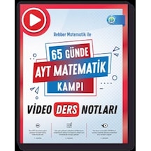 65 Günde AYT Matematik Video Ders Notları -  Rehber Matematik