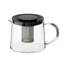 Sumuhome Rıklıg Pratik Cam Demlik 0.6 Lt Siyah - Şeffaf