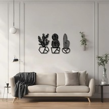 Sanatsal Metal Tablo Kaktüs Cactus Metal Duvar Tablosu Doğal