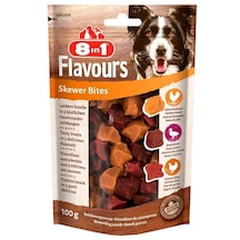 8in1 Flavours Skewer Bites Kuşbaşı Dilimli Çiğneme Köpek Ödülü 100 G