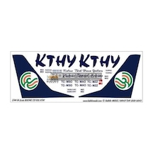 Babibi Dat01043 1/144 Ölçek, Kthy, Boeing 737-800, Dekal Çıkartma
