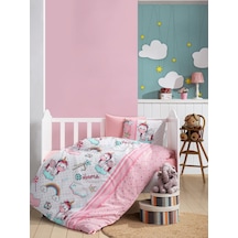 Cotton Box Flanel Bebek Nevresim Takımı Unicorn Pembe