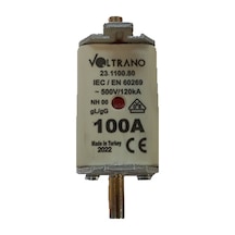 Voltrano Kale Porselen 100a 00 Boy Bıçaklı Sigorta Buşonu Nh00