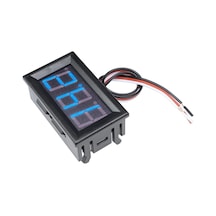 0.56 İnç Dc 0-30v Dijital Voltmetre Panel Tipi Mavi Renk 3 Telli