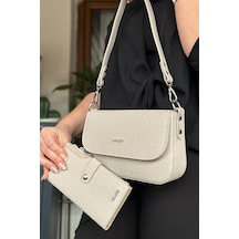 Jps-orta Boy 2 Askılı Günlük Kullanıma Uygun 5 Bölmeli Kadın Omuz Çantası 23cm-14cm 4090-gd - Taş Kombin Taş