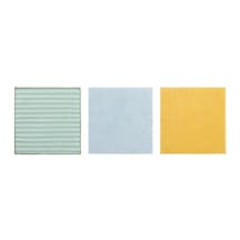 Ikea Pepprıg Mikrofiber Temizlik Bezi 28 X 28 Cm Mavi Yeşil Sarı 3'lü Set Çok Renkli