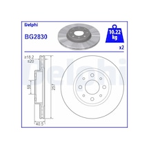 Fiat Palio Fren Diski On 1998-2012 Delphı Bg2830 2adettir