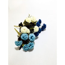 Mavi Beyaz Açık Mavi Karanfil Çiçek