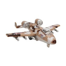 Sesli Ve Işıklı Die Cast Çek Bırak Savaş Uçağı Çok Renkli