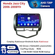 Honda Jazz City 2006-2008yıl 1gb Ram 16gb Rom Multimedya Carplay