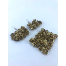 FdayAksesuar Gold Renk Kağıt Çiçek FRDY15173