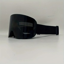 Willowhaven 2024 Siyah Popüler Kayak Gözlüğü Çift Katman Lens Anti Fog Rüzgar Korumalı Unisex