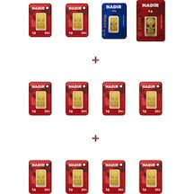 Nadir Gold 24 Ayar 17,5 Gram Altın 1 Ad 5 Gram Altın + 1 Ad 2,5 Gram Altın + 10 Ad 1 Gram Altın
