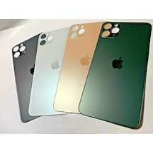 Apple Uyumlu iPhone 11 Pro Pil Kapağı Camı Gri
