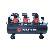 Worldforce 200 L 8 Bar Sessiz Ve Yağsız Hava Kompresörü 6 Piston