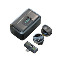 Tek Tetikli İki 2.4g Kablosuz Mikrofon Manyetik Bağlantı Klipsli Mikrofon Akıllı Telefon G