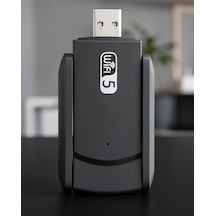 Usb 3.0 Kablosuz Adaptör 2.4/5ghz Çift Bantlı 2 Anten Uuczzzwifiadaptörrrrrr2