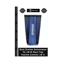 Özel Üretim Antrenman Tç-18-m Mavi Top Taşıma Çantası 18 Li