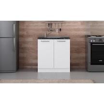 Minar 80 Cm Mutfak Dolabı Beyaz 80-b1-alt Modül