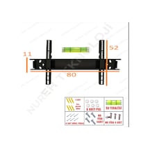 Sb85 Samsung Uyumlu Qe 75qn85f 75 4k Uhd Smart Neo Qled 40 - 85 İnç Lcd Led Tv Sabit Duvar Askı Aparatı