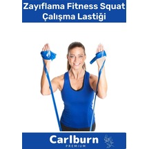 Carlburn Profesyonel Orta Sert  Fitness Squat Çalışma Lastiği Jimnastik Spor Aerobik Direnç Bant Çok Renkli
