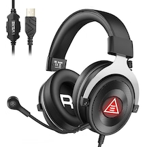 Eksa E900 Plus Gaming Kulaklık Oyuncu Kulaklığı 7.1 Surround USB & 3.5 mm Çıkarılabilir Mikrofon - ZORE-257915 Siyah