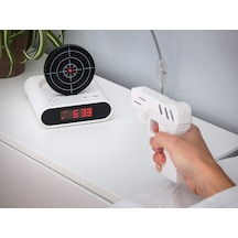 Uzaktan Tabancalı Alarm Saat Lcd Ekran Gun Alarm Clock