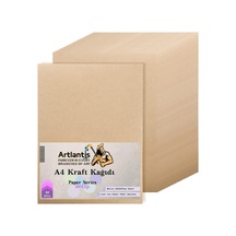 A4 Kraft Kağıt 80 Gr 50 Adet Artlantis Kraft Saman Kağıt 50 Adet