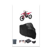 Siyah Honda Crf 450 X Su Geçirmez Dayanıklı Motosiklet Örtüsü