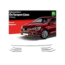 Renault Megane 4 Ön Tampon Çıtası Krom 7 Parça P.çelik