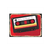 Bedeko 80 Li Yıllar Kaset Art Mdf Tablo 50cm X 70cm