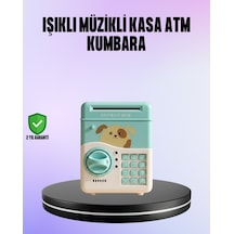 Su Yeşili Elektronik Şifreli Atm Tasarımlı Para Biriktirme Kumbarası Mh-hs9962-7294