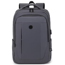 Smart Bags Gumi Kumaş Uniseks Büyük Boy Sırt Çantası 8660 Gri