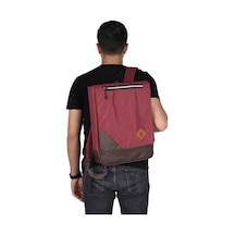 Strong 15.6 Inch Laptop Bölmeli Sırt Çantası, Okul Ve Seyahat Çan Bordo (490565453)
