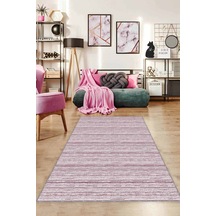 Mürdüm Sade Desensiz Kaymaz Tabanlı Dekoratif Halı St01n11