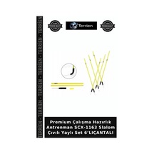 Premium Çalışma Hazırlık Antrenman Scx-1163 Slalom Çıvılı Yaylı Set 6 Lıçantalı Çok Renkli