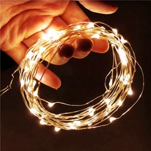 5 METRE GÜN IŞIĞI PİLLİ LED IŞIK GÜN IŞIĞI LED IŞIK YILBAŞI AĞACI IŞIĞI NOEL IŞIĞI WARM LİGHT CHRİSTMAS LED