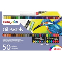 Phn Yağlı Pastel Tebeşir - 50 Renk Metalik Ve Neon Dahil 50 Adet - Çeşitli Renklerde
