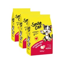 Cat Yetişkin Kedi Kuzulu 1 Kg Kuru Mama 3 Paketi