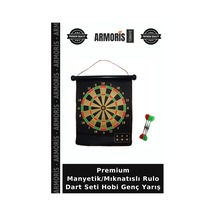 Premium Manyetik/mıknatıslı Rulo Dart Seti Hobi Genç Yarış