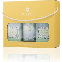 Nurxos 9688 Nilüfer Kutulu 2 Adet Kokulu Mum + Freshener Oda Spreyi