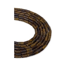 9 x 4 MM Kaplan Gözü Taşı Dizi Altın