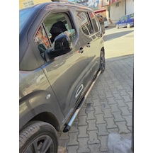 Opel Combo 2019-2025 Al-kar V2 Modeli Yan Basamağı + Arka Koruma Bar 2mm Çok Sağlam