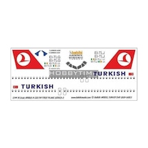 Babibi Dat01085 1/144 Ölçek, Thy, Airbus A320, First Plane Serisi-2, Dekal Çıkartma