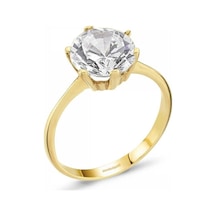 Altın Tektaş Yüzük 14K Swarovski 1.00 Karat 285811296
