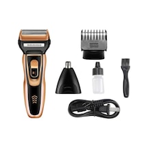 Wp-7400 3'lü Set Saç Sakal Kesme Burun Kılı Alma 3 In 1 Tıraş Makinesi Ve Saç Fırçası Seti