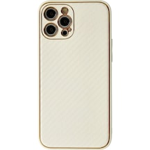 Apple iPhone Uyumlu   12 Pro Kılıf Coco Karbon Silikon - Beyaz