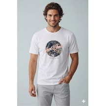 Jack & Jones Jjhonolulu Shape Erkek Beyaz Tişört 12288088 White